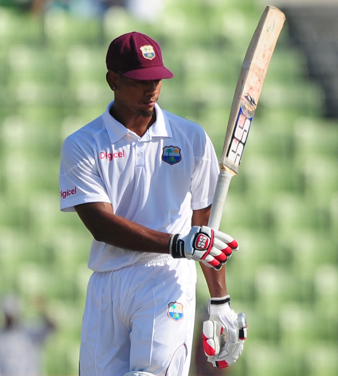 Kieran Powell reached another fifty, Bangladesh v West Indies, 1st Test, Mirpur, 4th day, November 16, 2012
