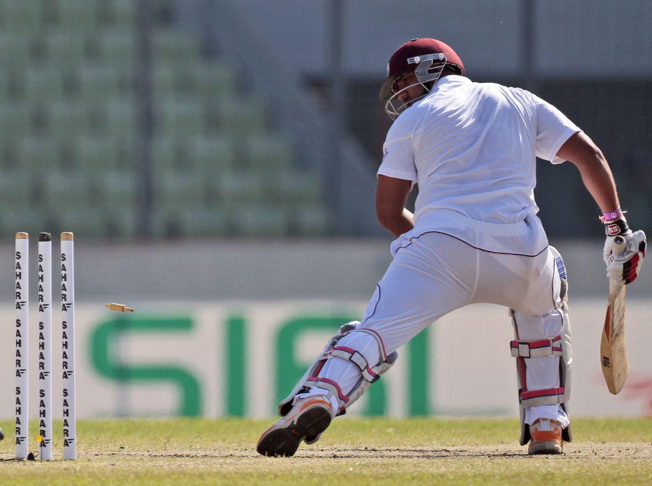 Ravi Rampaul was one of Sohag Gazi's victims, Bangladesh v West Indies, 1st Test, Mirpur, 5th day, November 17, 2012