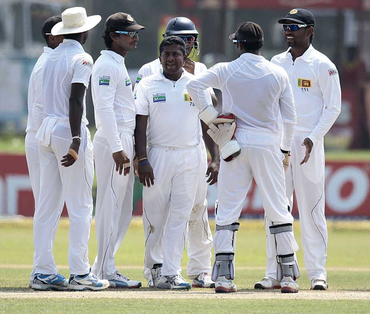 Rangana Herath picked up 6 for 43 in the second innings and finished with 11 in the match, Sri Lanka v New Zealand, 1st Test, Galle, 3rd day, November 19, 2012