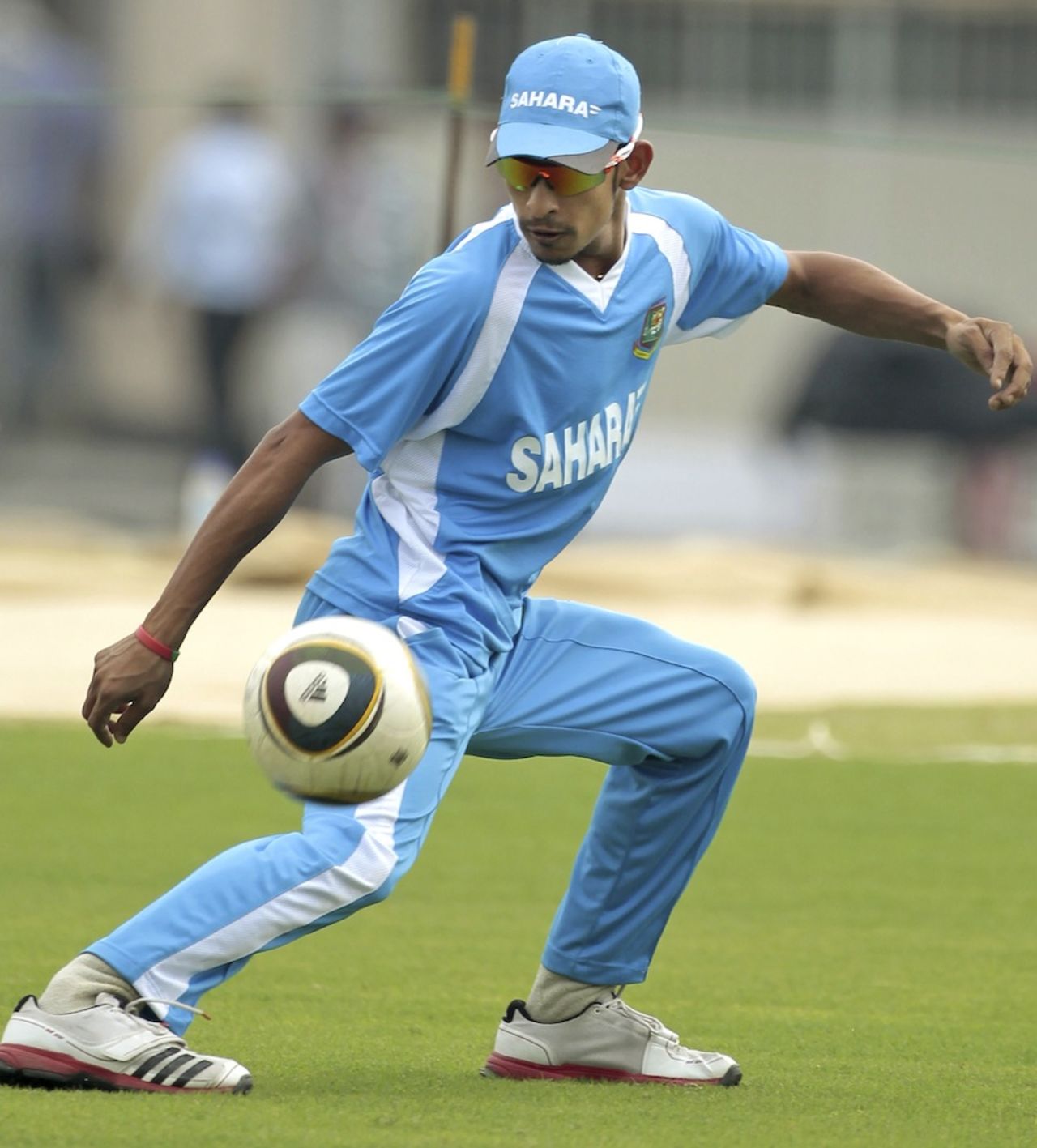Nasir Hossain during a practice session ahead of the second Test, Khulna, November 20, 2012
