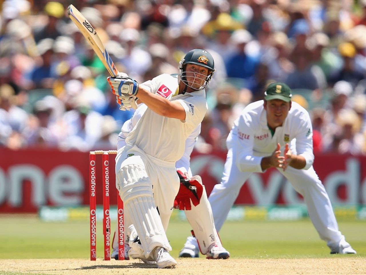 James Pattinson hit 42 off 35 balls, Australia v South Africa, 2nd Test, Adelaide, 2nd day, November 23, 2012