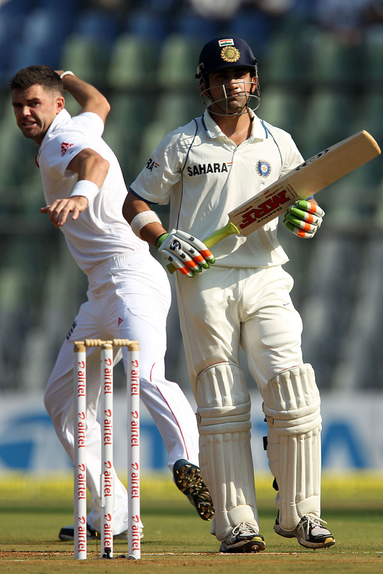 Gautam Gambhir was out off the second ball of the Test, India v England, 2nd Test, Mumbai, 1st day, November 23, 2012