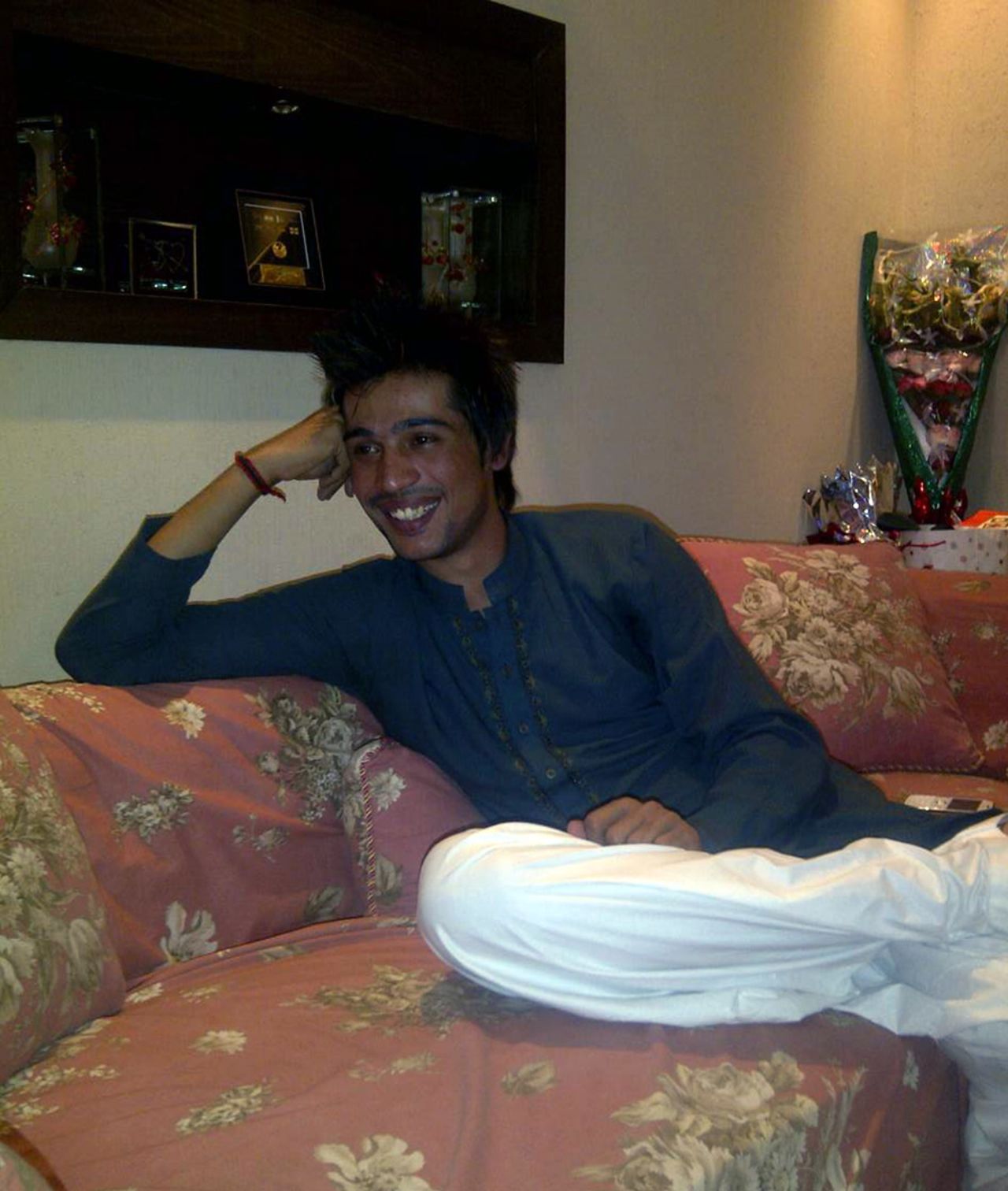 Mohammad Amir at his home in Lahore