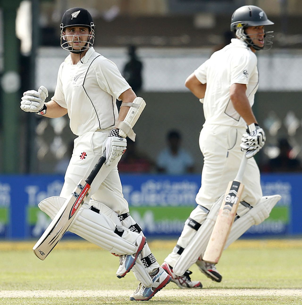 Ross Taylor and Kane Williamson take a run during their stand, Sri Lanka v New Zealand, 2nd Test, Colombo, 1st day, November 25, 2012