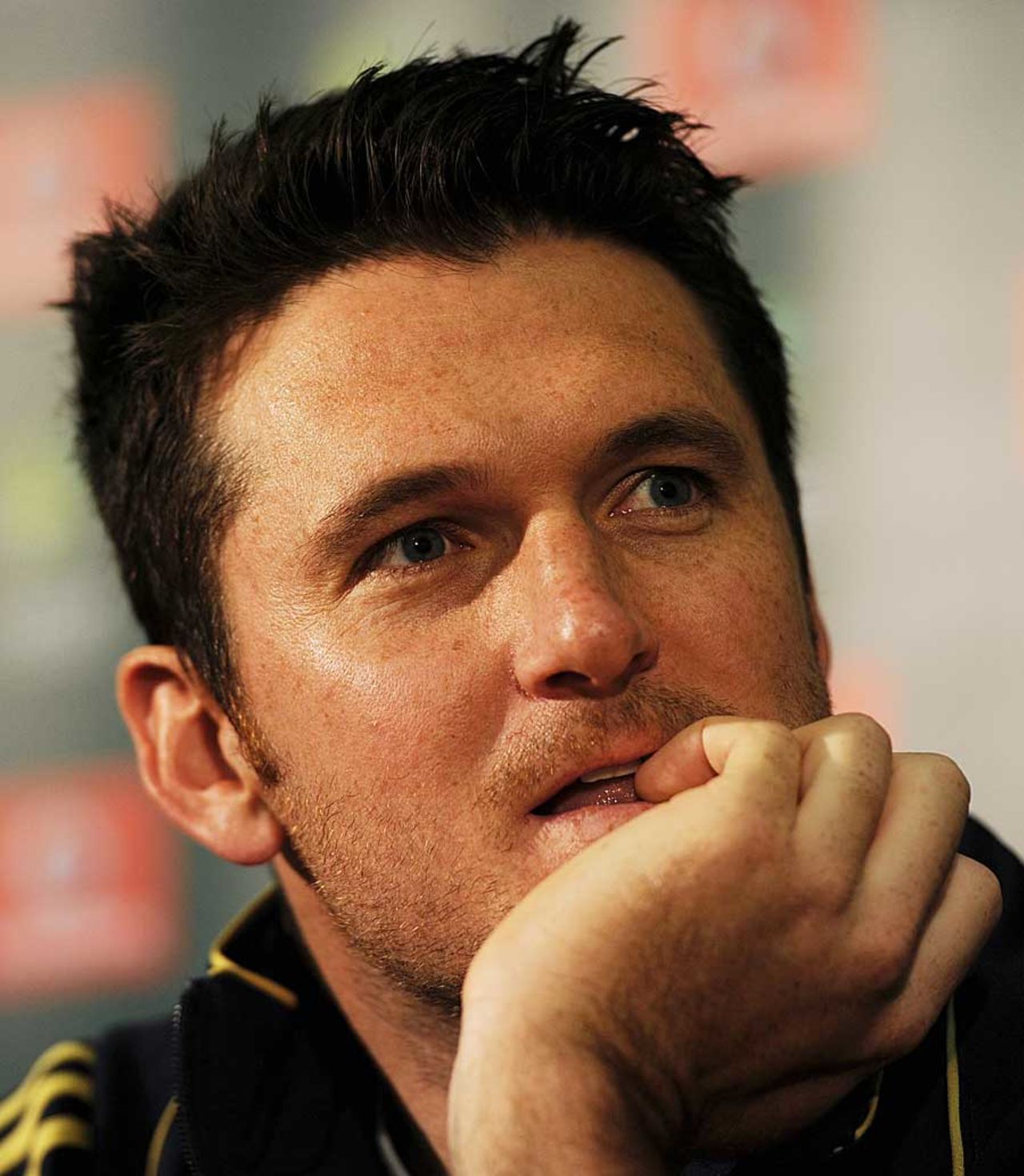 Graeme Smith at a press conference on the eve of the Perth Test, Perth, November 29, 2012
