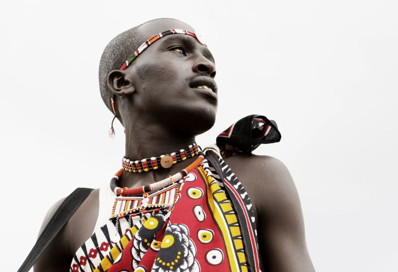 One of the Maasai cricketers involved in the </i>Warriors</i> film, November 30, 2012