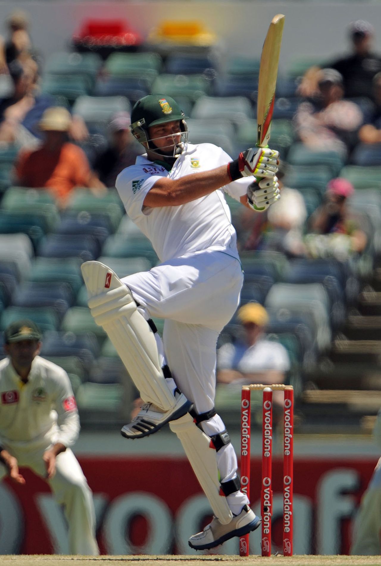 Jacques Kallis puts the ball away stylishly, Australia v South Africa, third Test, day three, Perth, December 2, 2012