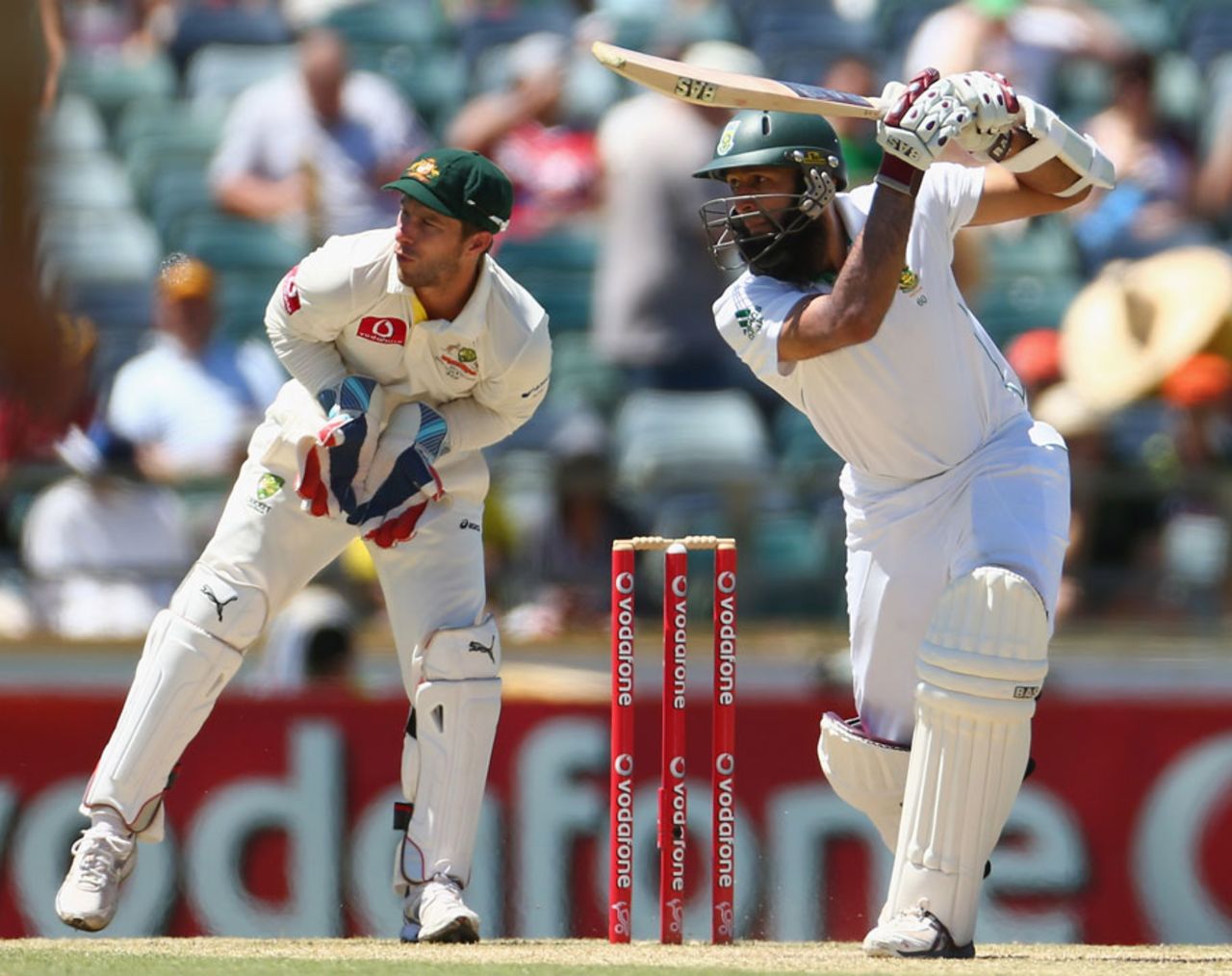 Hashim Amla continued to dominate Australia's bowling, Australia v South Africa, third Test, day three, Perth, December 2, 2012