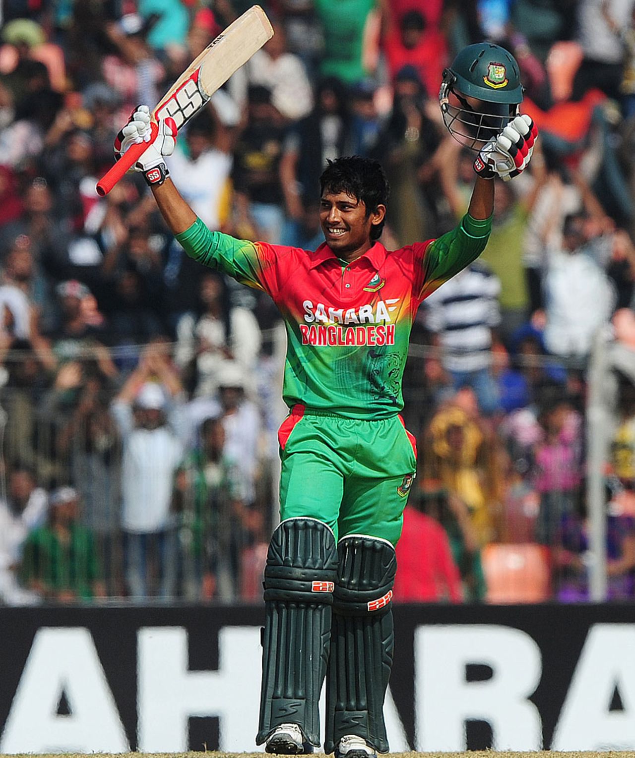 Anamul Haque became the third Bangladesh teenager to score a ODI century, Bangladesh v West Indies, 2nd ODI, Khulna, December 2, 2012