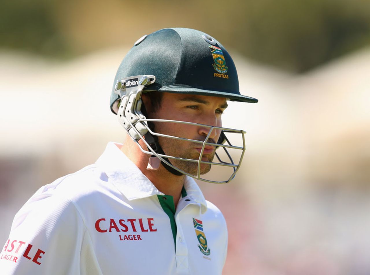 Dean Elgar trudges off after a pair on debut, Australia v South Africa, third Test, 3rd day, Perth, December 2, 2012