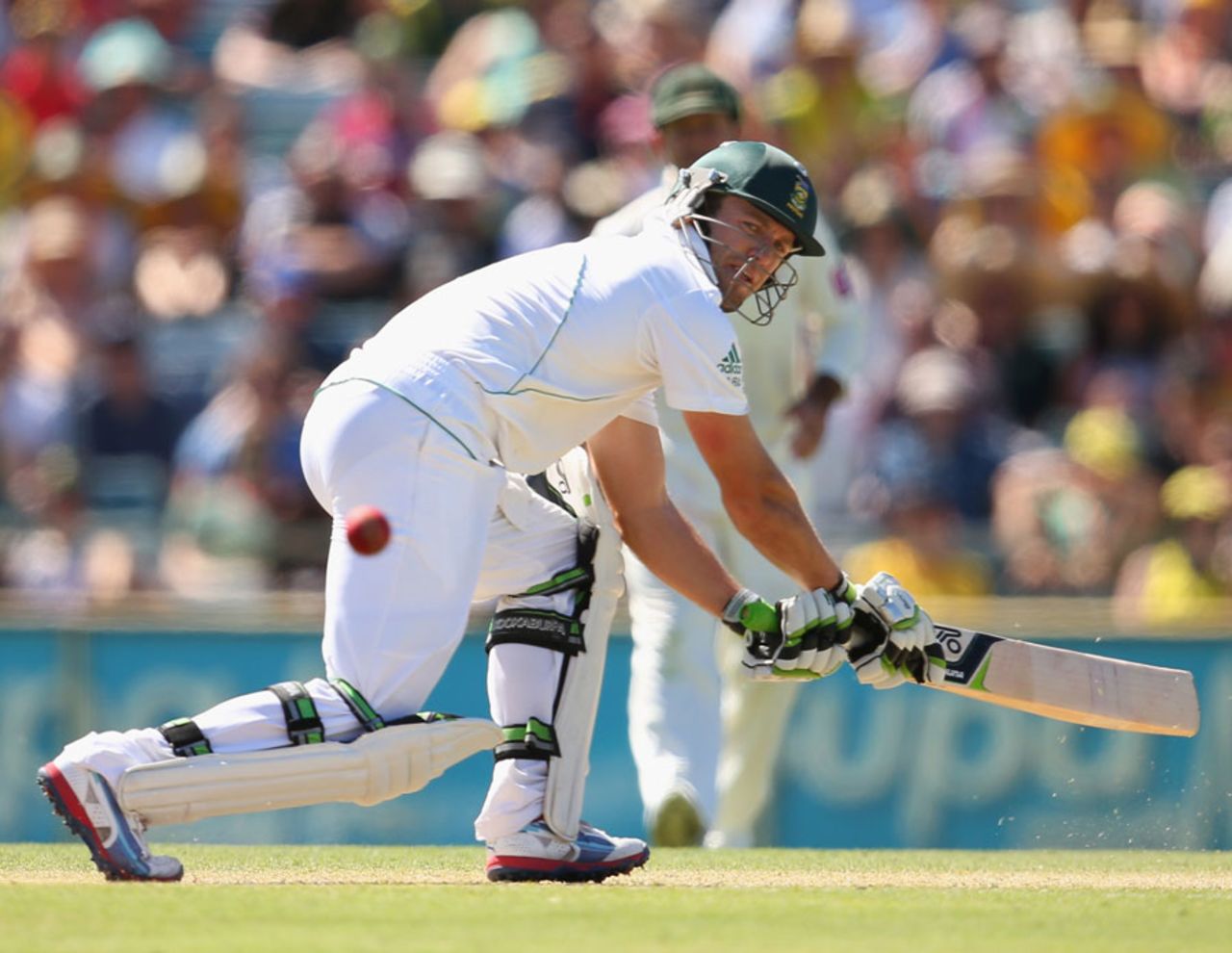AB de Villiers reached his century with three successive reverse-sweeps, Australia v South Africa, third Test, 3rd day, Perth, December 2, 2012