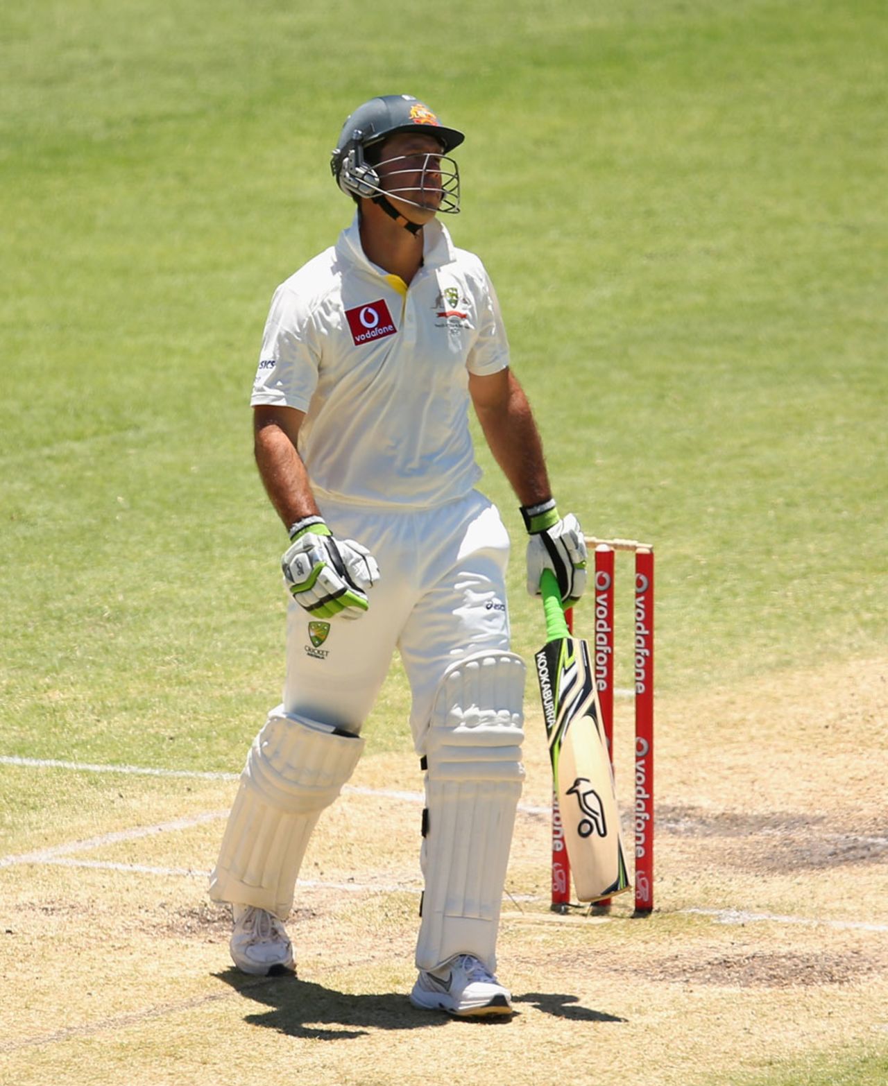 A disappointed Ricky Ponting after his dismissal, Australia v South Africa, 3rd Test, Perth, 4th day, December 3, 2012