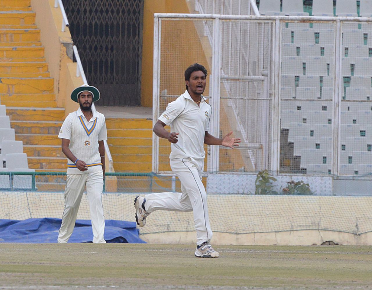 Sandeep Sharma destroyed Rajasthan's middle order to take five wickets, Punjab v Rajasthan, Ranji Trophy, Group A, Mohali, 3rd day, December 3, 2012