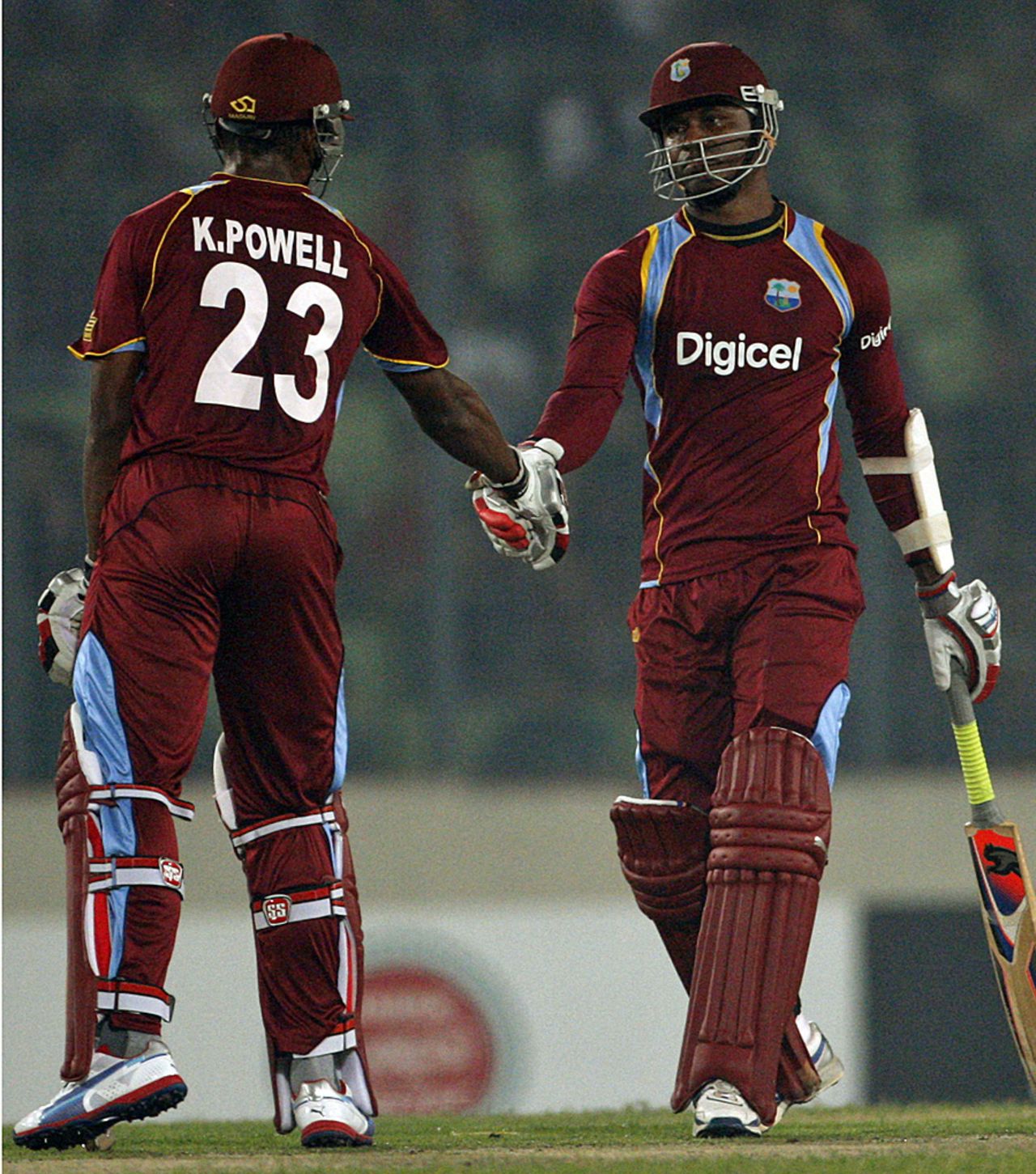 Marlon Samuels and Kieran Powell added 111 for the second wicket, Bangladesh v West Indies, 3rd ODI, Mirpur, December 5, 2012