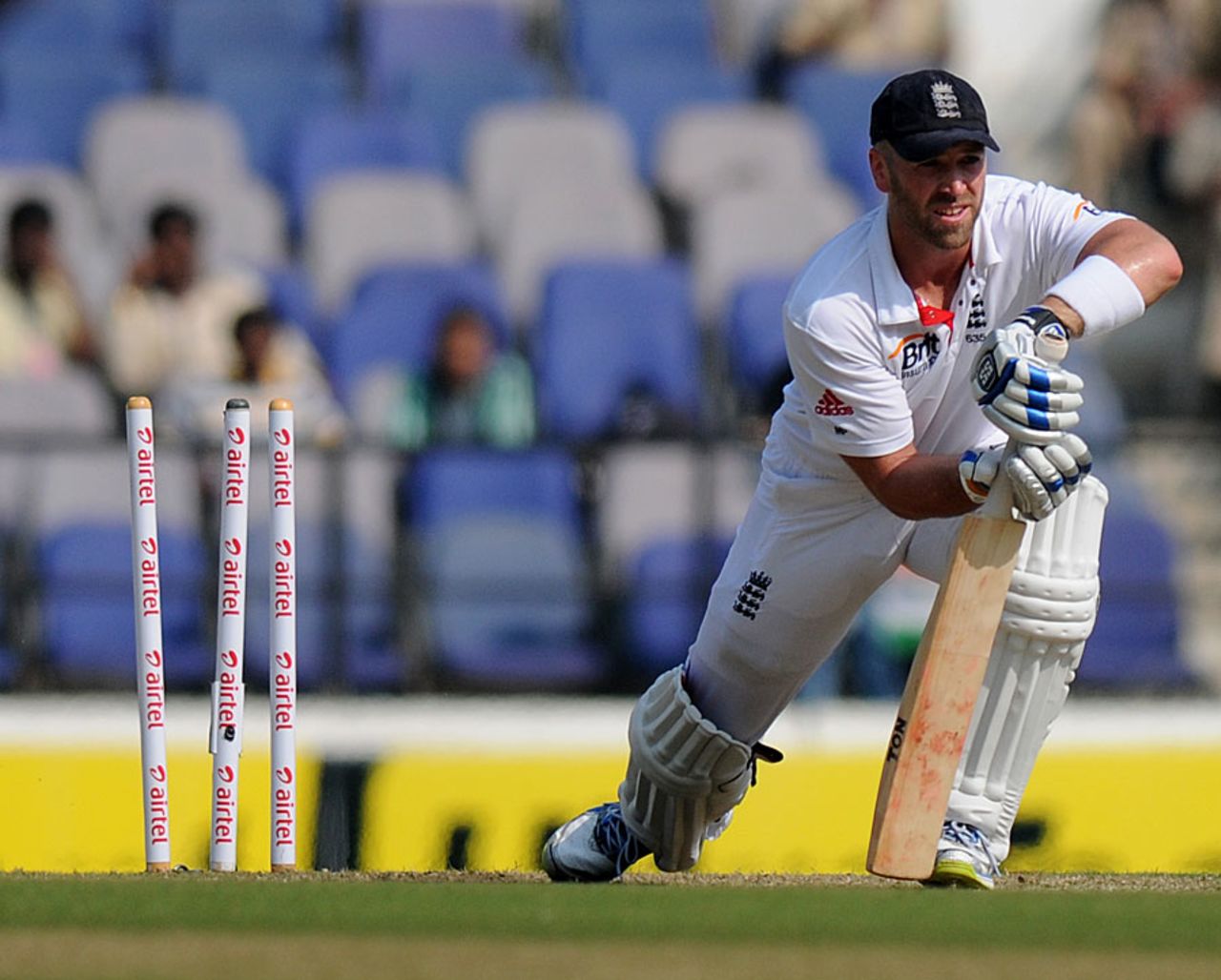 Matt Prior was bowled by R Ashwin, India v England, 4th Test, Nagpur, 2nd day, December 14, 2012