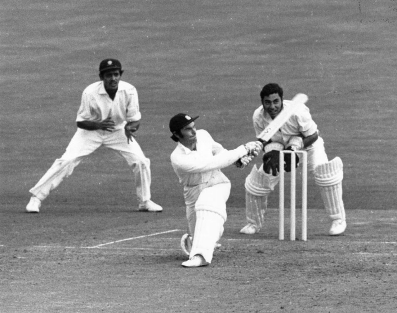 Alan Knott bats, England v India, third Test, The Oval, August 19, 1971