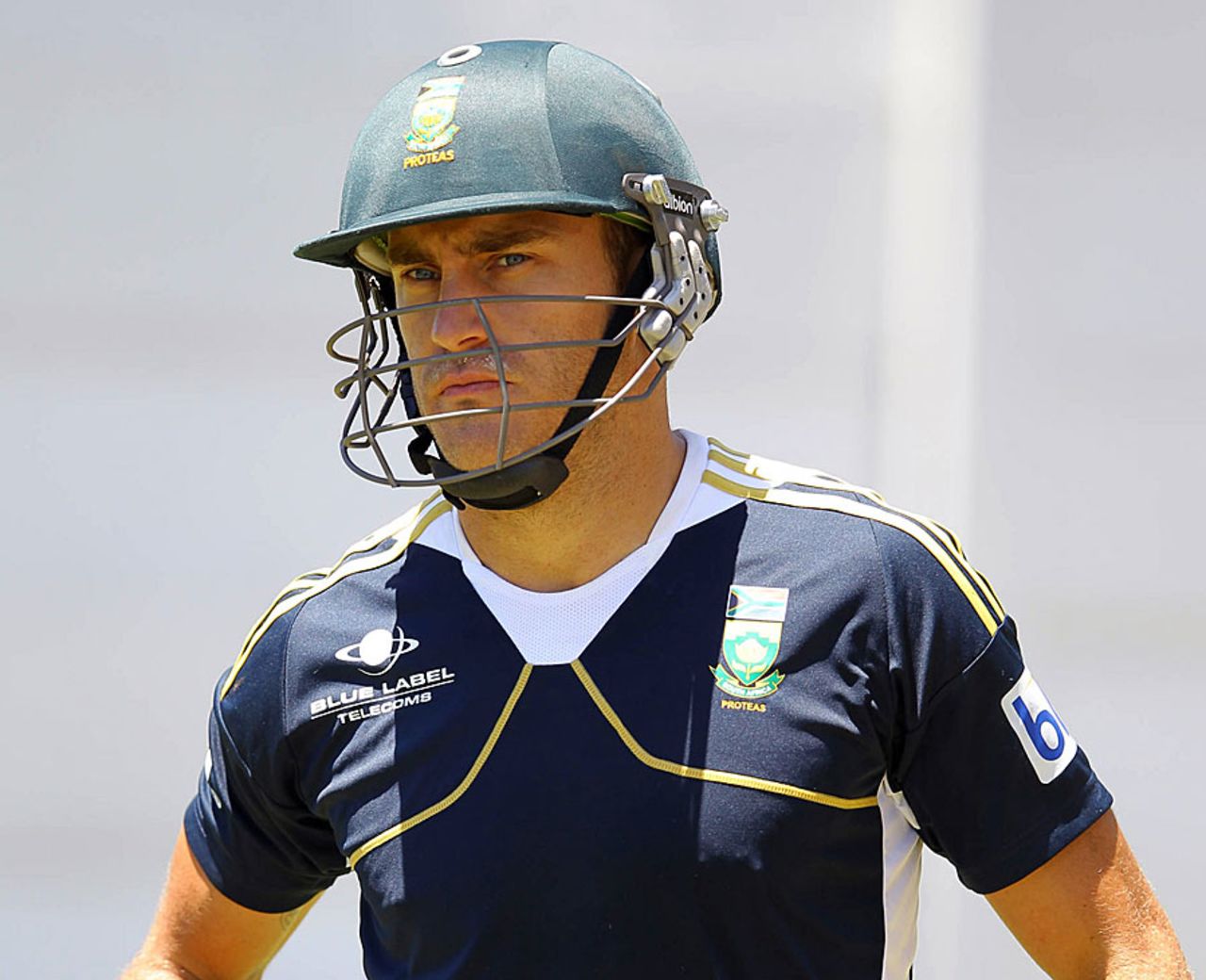 Faf du Plessis takes part in a nets session, Durban, December 19, 2012