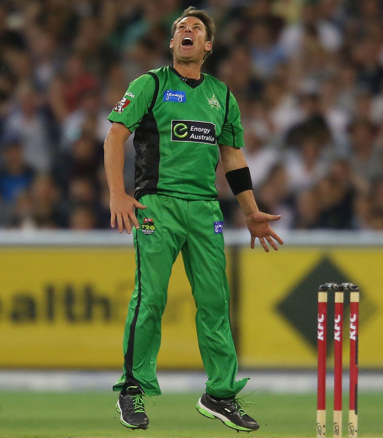 Shane Warne took two wickets, Melbourne Stars v Sydney Sixers, Big Bash League, Melbourne, December 21, 2012