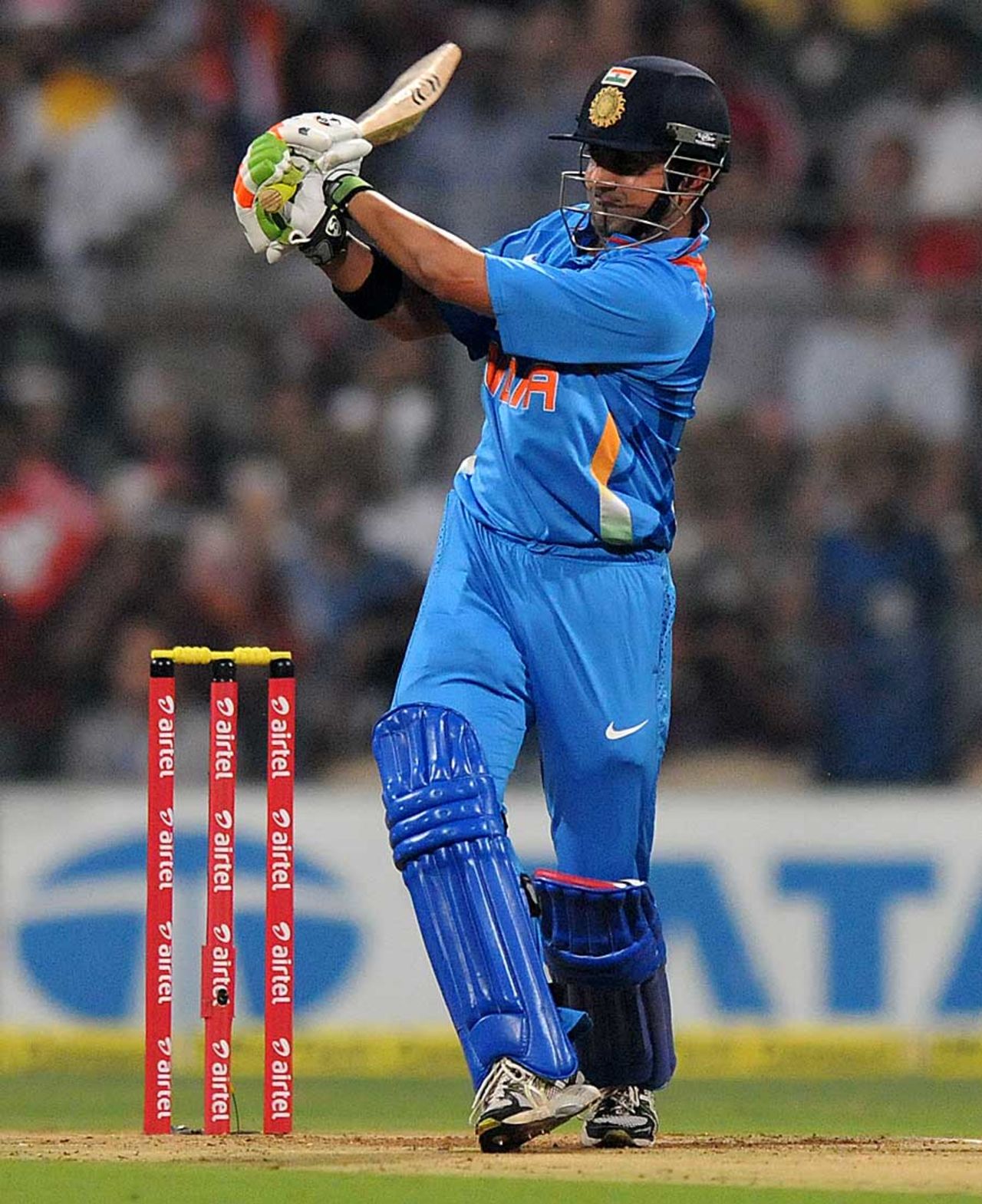 Gautam Gambhir pulls, India v England, 2nd Twenty20 international, Mumbai, December 22, 2012