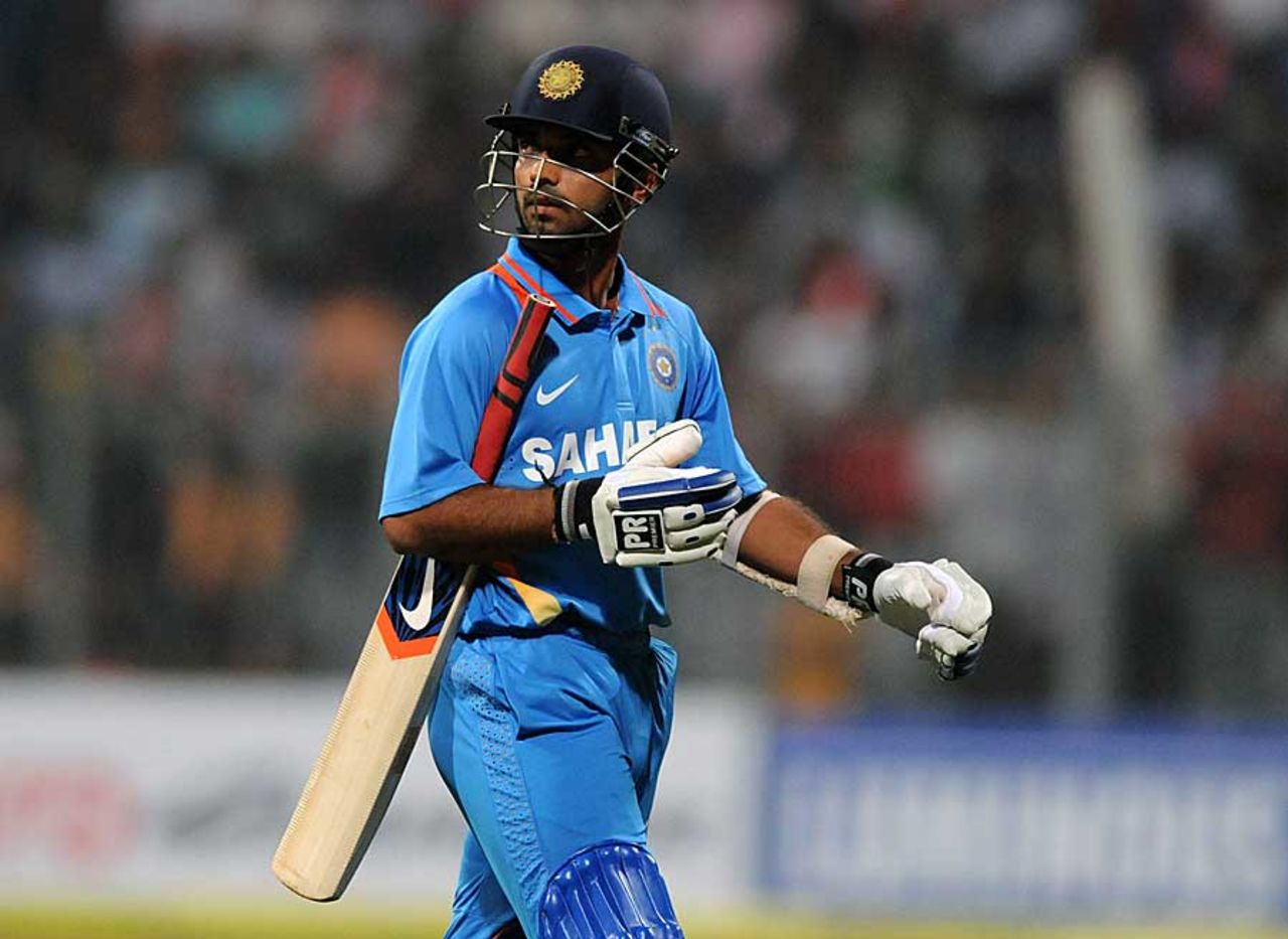 Ajinkya Rahane made just 3, India v England, 2nd Twenty20 international, Mumbai, December 22, 2012