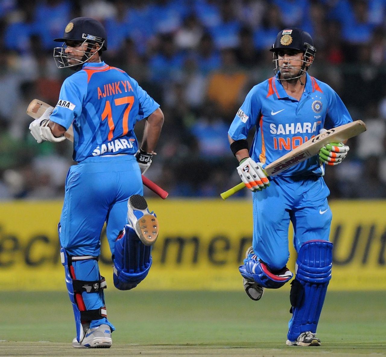 Ajinkya Rahane and Gautam Gambhir gave India a strong start, India v Pakistan, 1st T20, Bangalore, December 25, 2012