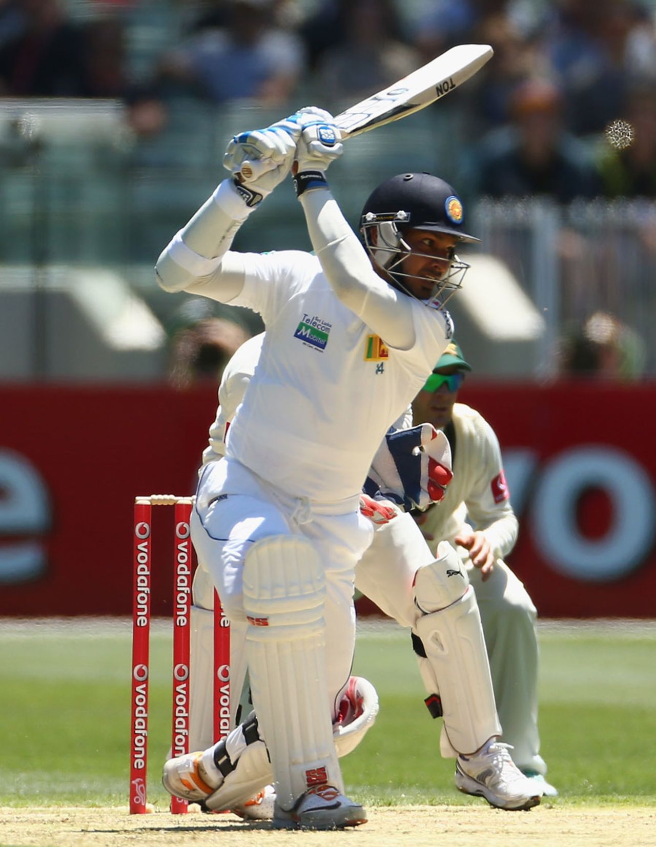 Kumar Sangakkara was the only batsman to put up some resistance, Australia v Sri Lanka, 2nd Test, Melbourne, 1st day, December 26, 2012