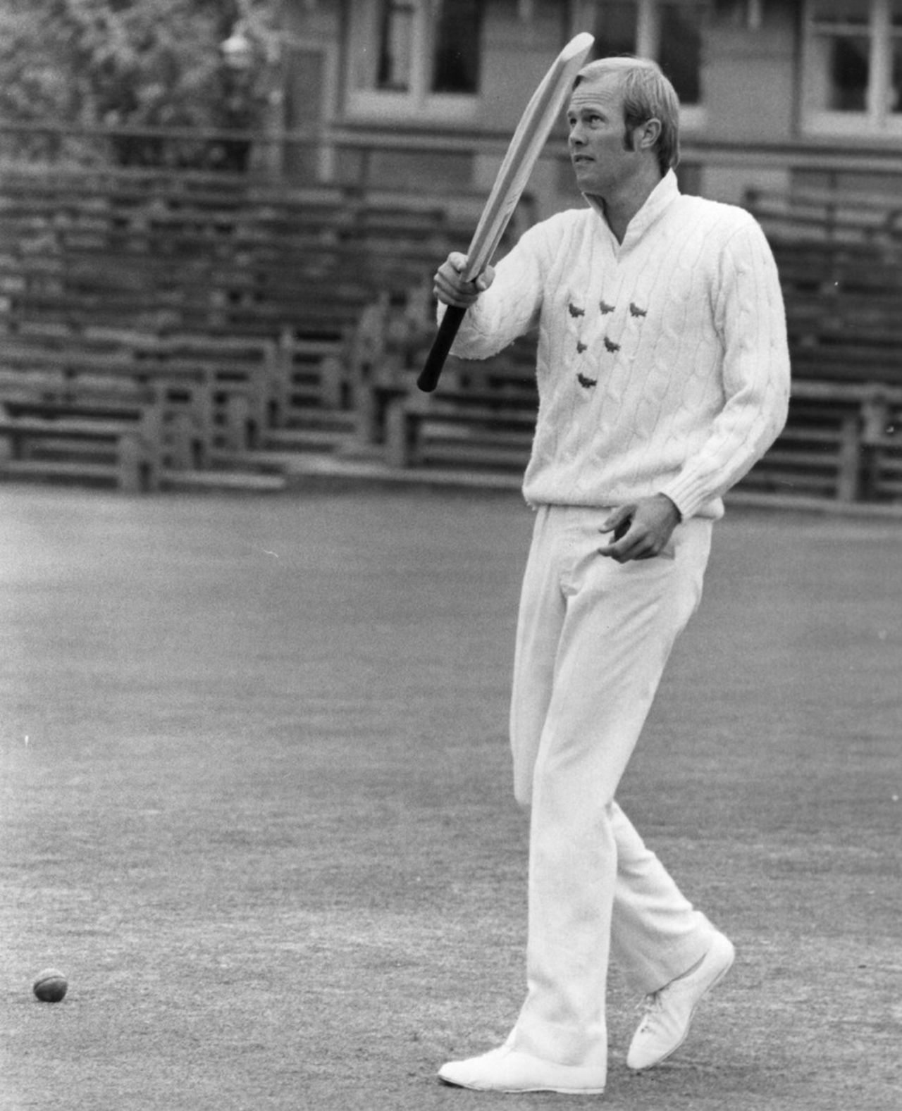 Tony Greig at a Sussex training session, April 22, 1974