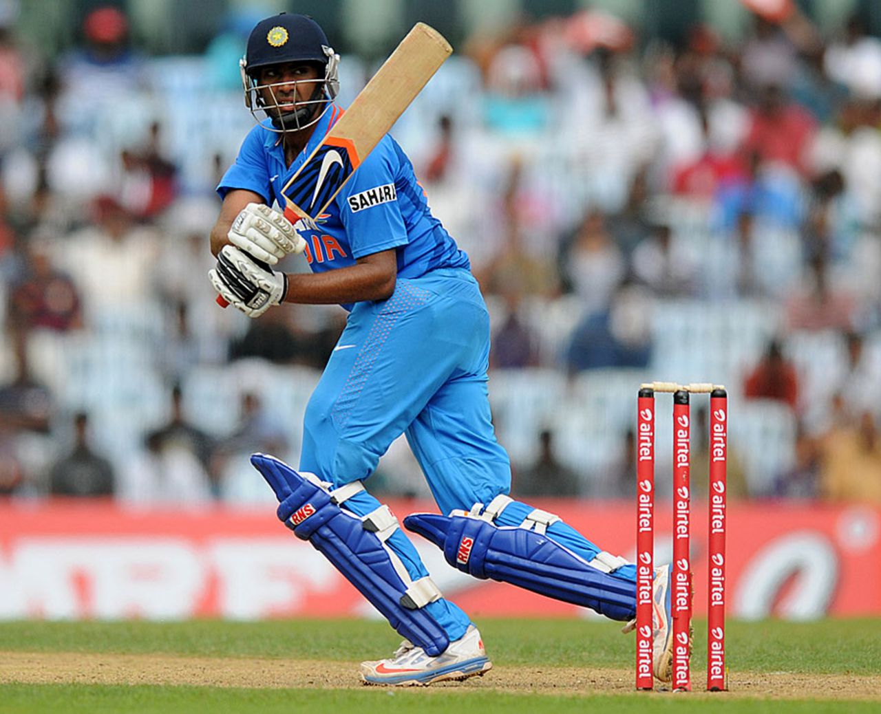 R Ashwin played a crucial knock of 31, India v Pakistan, 1st ODI, Chennai, December 30, 2012