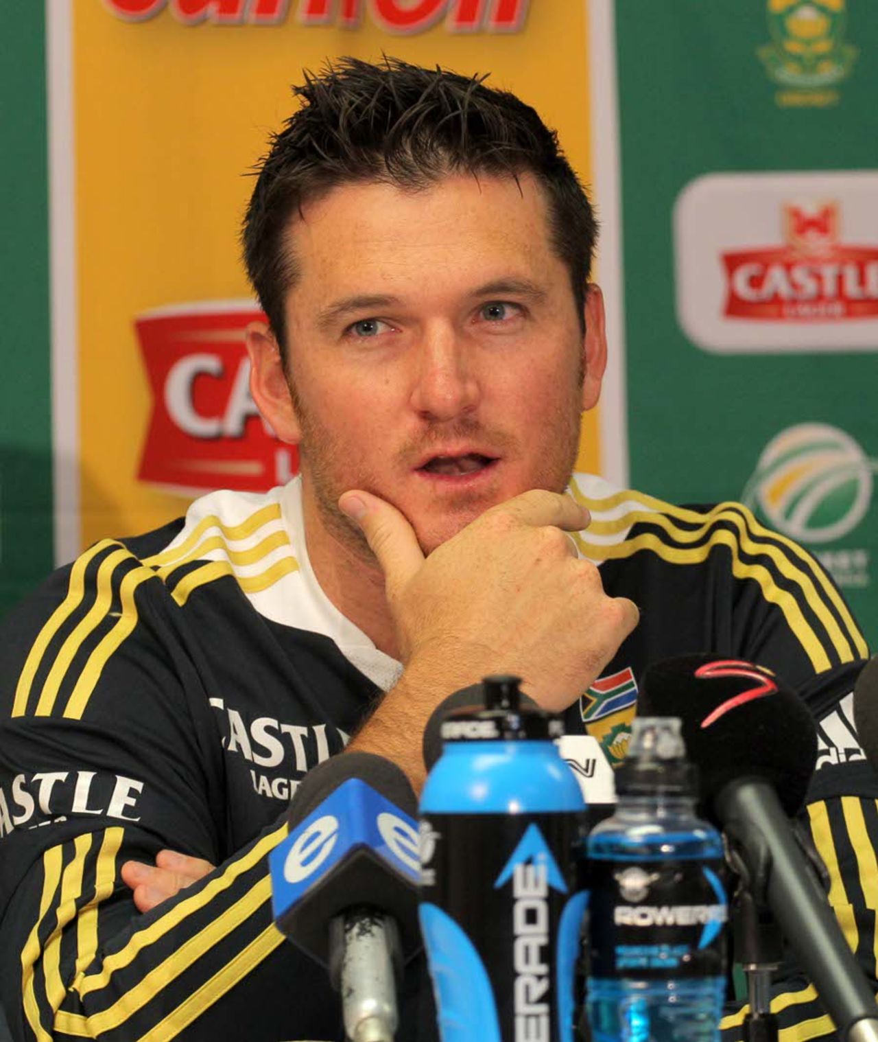 Graeme Smith gives his pre-series press conference, Cape Town, January 1, 2013