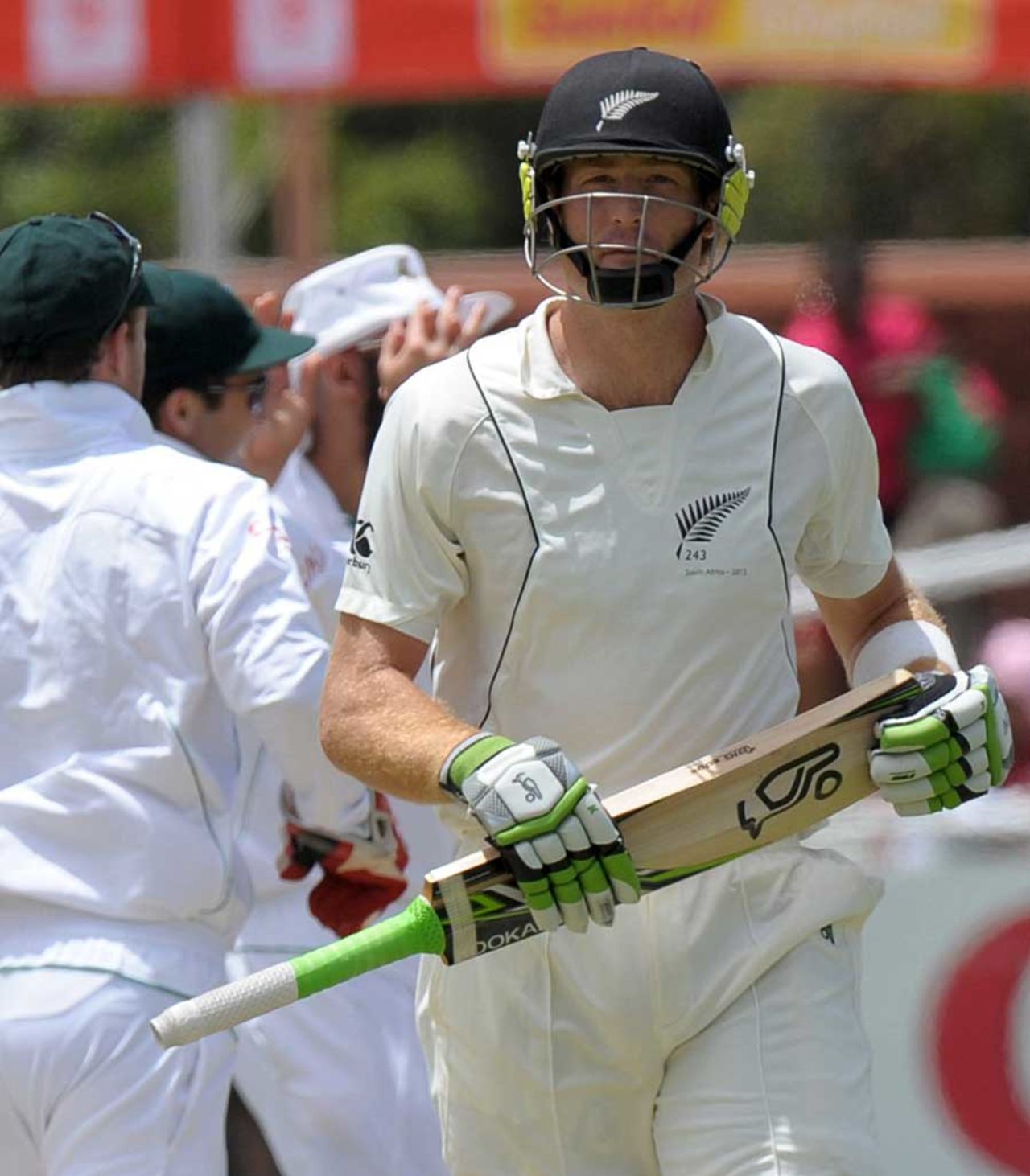 Martin Guptill fell without scoring, South Africa v New Zealand, 1st Test, Cape Town, 2nd day, January 3, 2013
