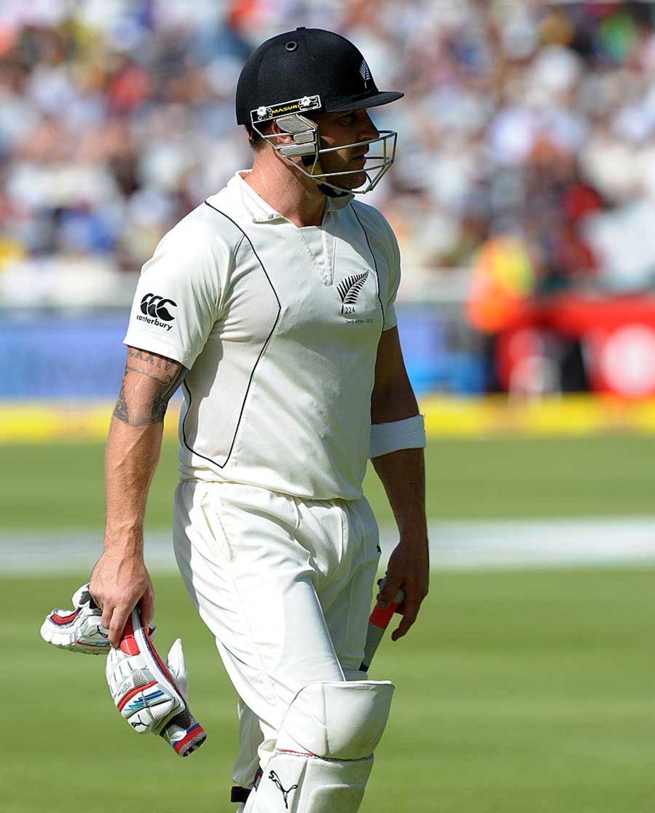 Brendon McCullum fell for 51, South Africa v New Zealand, 1st Test, Cape Town, 2nd day, January 3, 2013