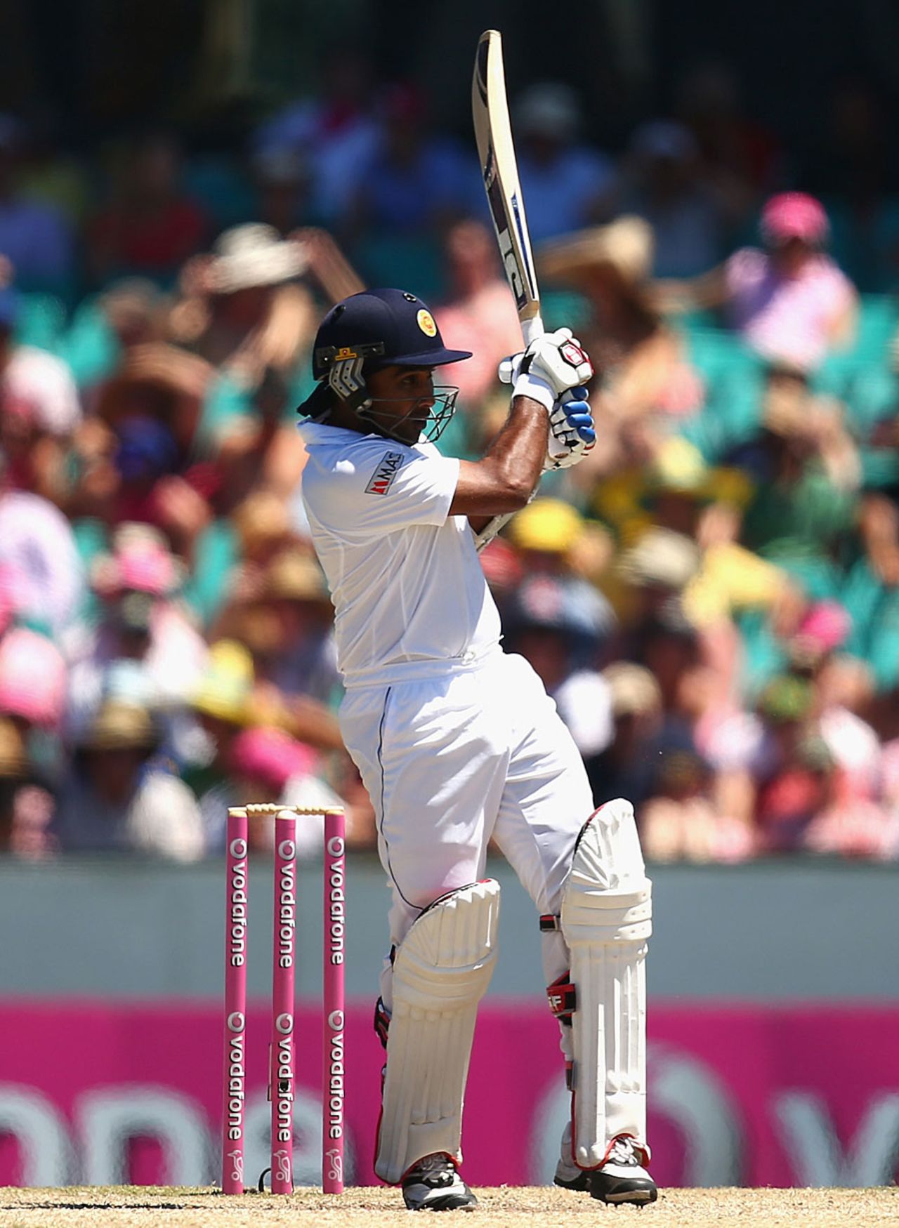 Mahela Jayawardene added 108 runs with Dimuth Karunaratne, Australia v Sri Lanka, 3rd Test, Sydney, 3rd day, January 5, 2013