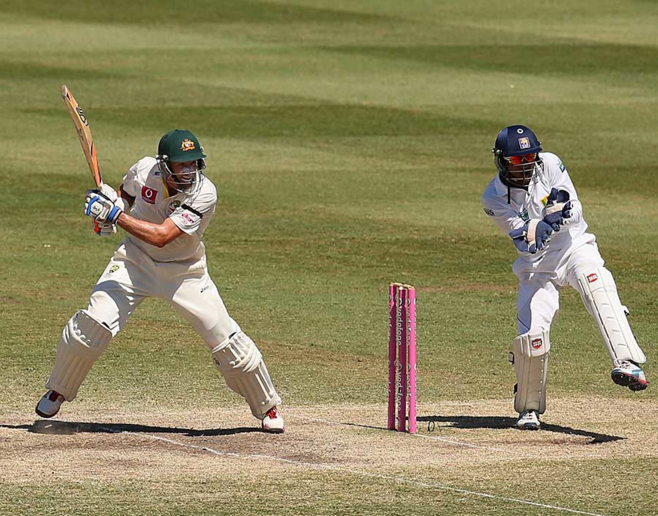 Michael Hussey cuts in his final Test innings, Australia v Sri Lanka, 3rd Test, Sydney, 4th day, January 6, 2013