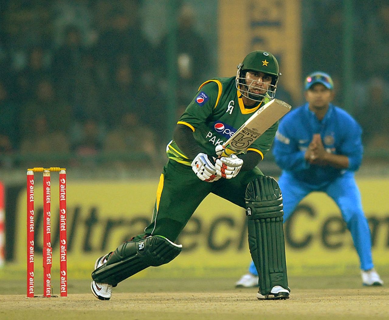Nasir Jamshed scored 34, India v Pakistan, 3rd ODI, Delhi, January 6, 2013