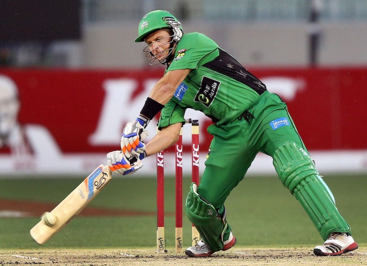 Brad Hodge top scored for his side with 39, Melbourne Stars v Sydney Thunder, Big Bash League, MCG, January 8, 2013