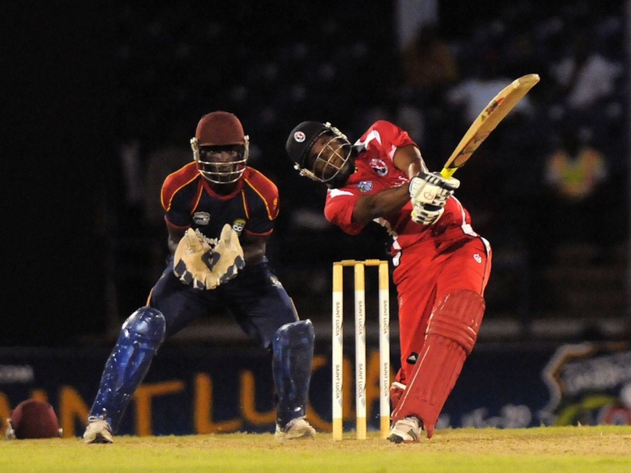 Dwayne Bravo scored an unbeaten 36, CCC v Trinidad & Tobago, Caribbean T20, Trinidad, January 8, 2013