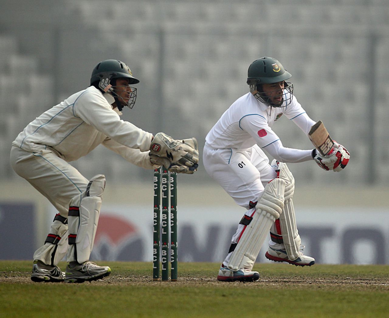 Mushfiqur Rahim top-scored in North Zone's second innings with 89, South Zone v North Zone, BCL 2012-13, Mirpur, 3rd day, January 10, 2013