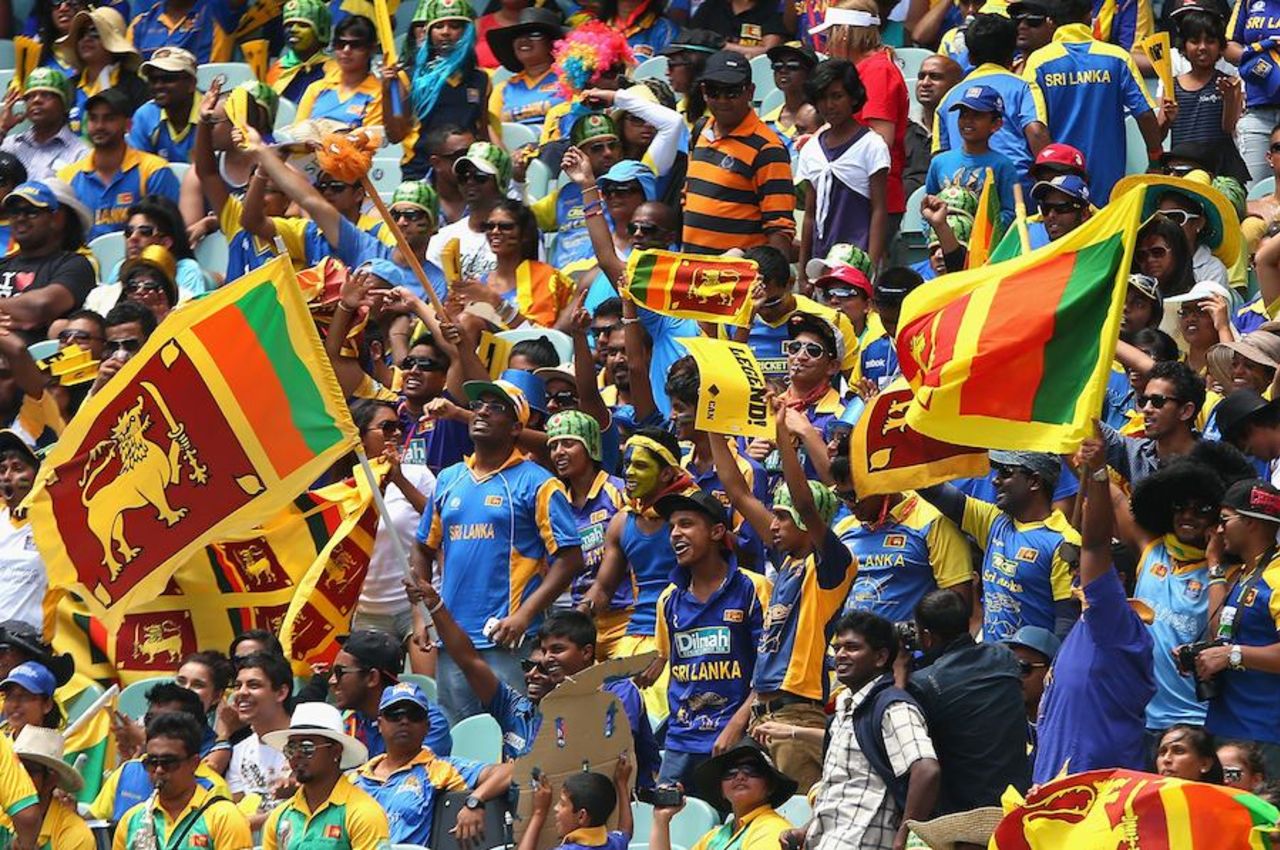 There was loud support for Sri Lanka at the MCG, Australia v Sri Lanka, 1st ODI, Melbourne, January 11, 2013