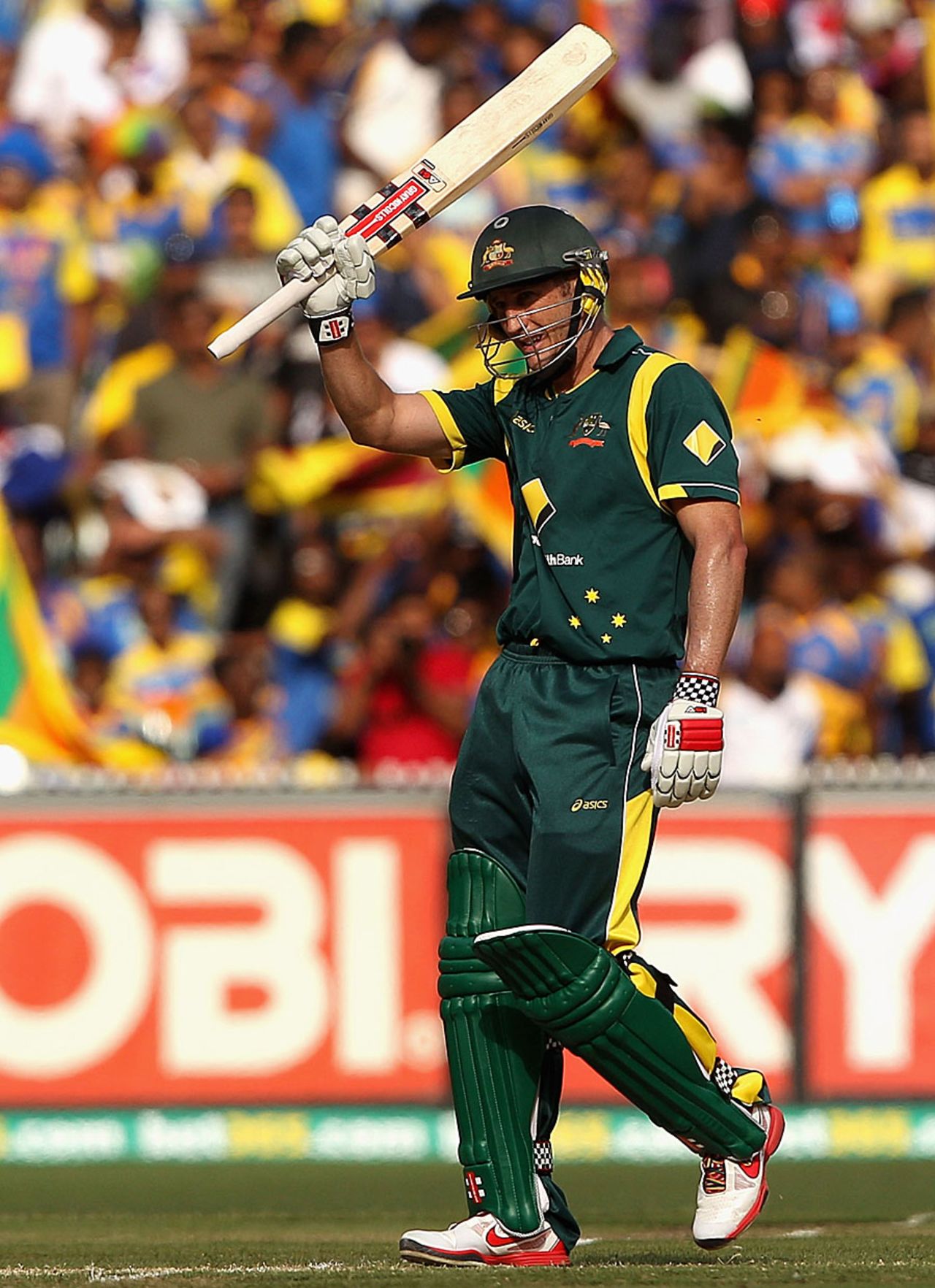 David Hussey scored a belligerent half-century, Australia v Sri Lanka, 1st ODI, Melbourne, January 11, 2013