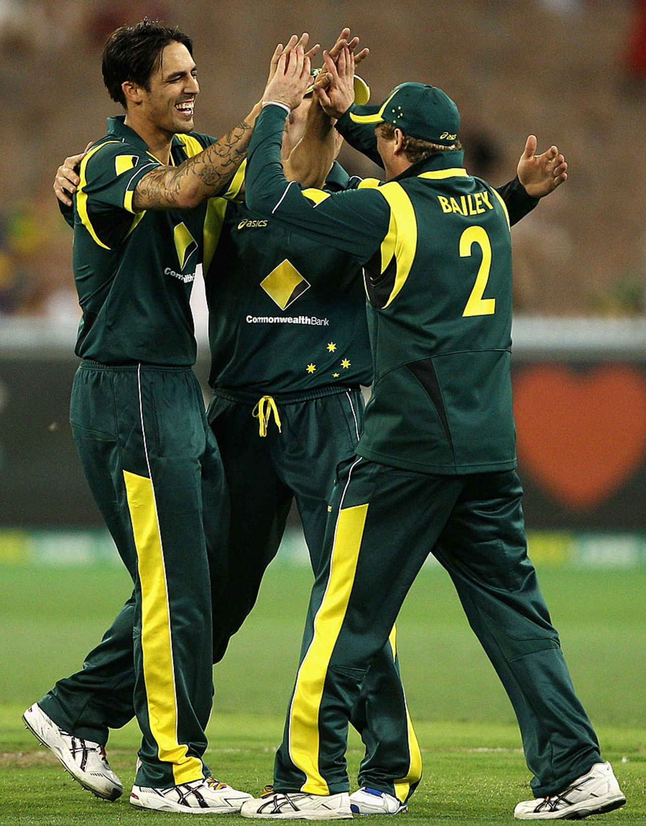 Mitchell Johnson took two crucial wickets, Australia v Sri Lanka, 1st ODI, Melbourne, January 11, 2013