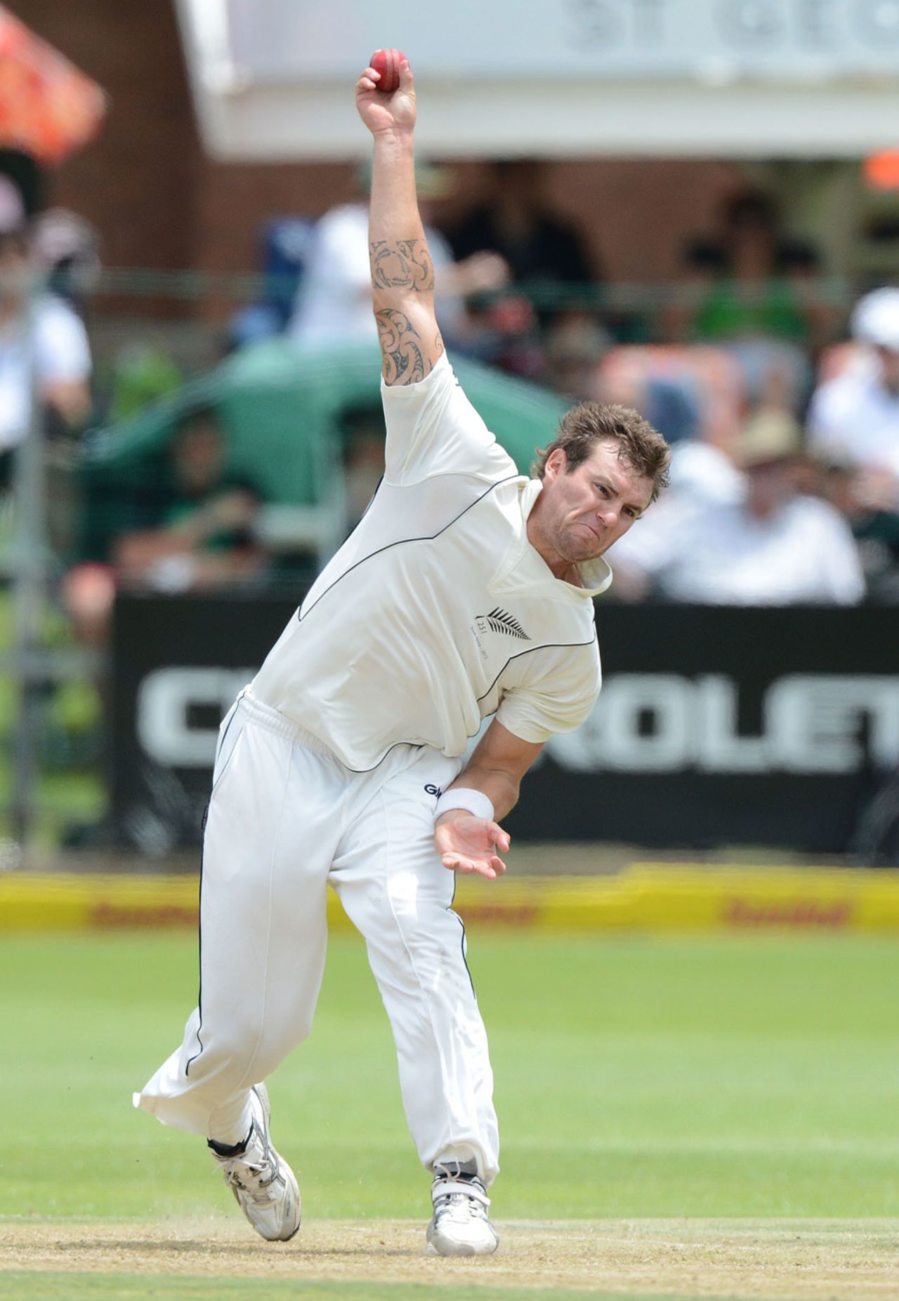 Doug Bracewell added Jacques Kallis to his early success, South Africa v New Zealand, 2nd Test, Port Elizabeth, 1st day, January 11, 2013