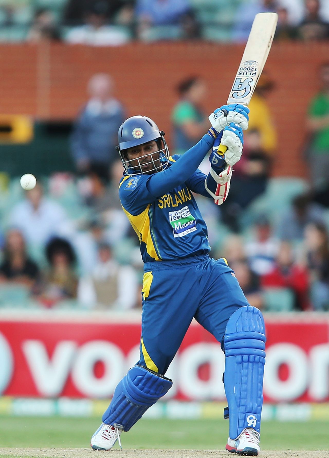 Tillakaratne Dilshan swats one through the off side, Australia v Sri Lanka, 2nd ODI, Adelaide, January 13, 2013