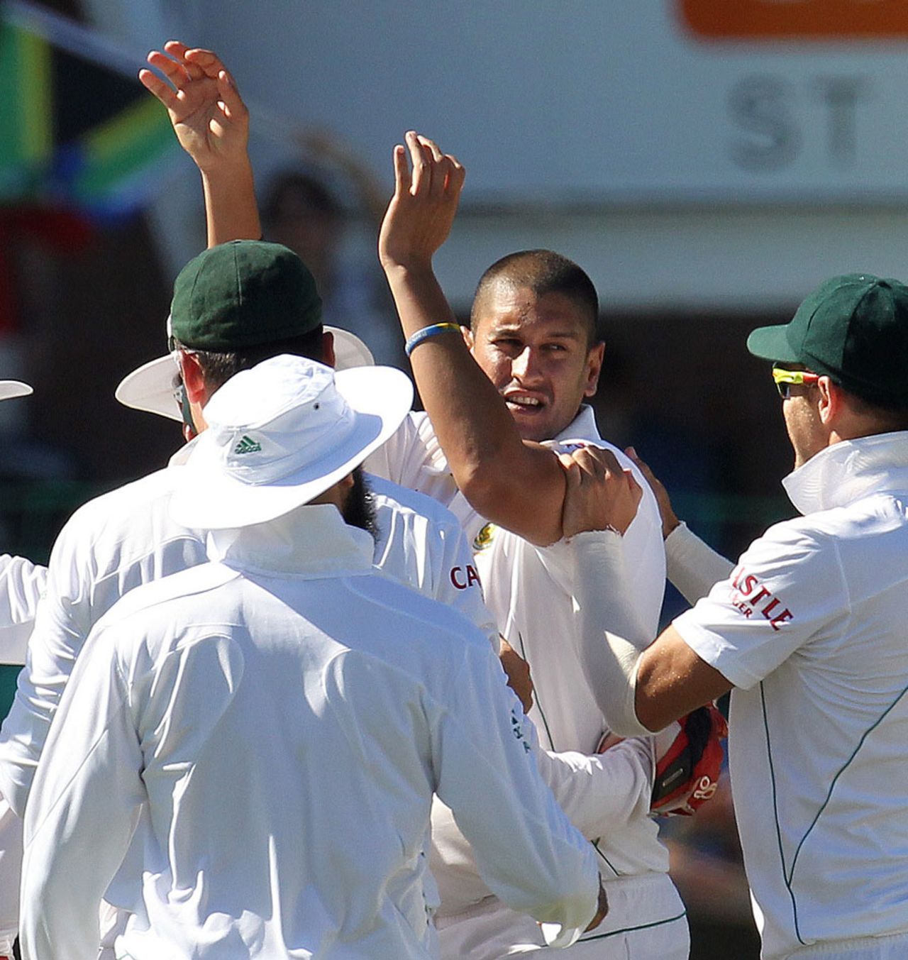Rory Kleinveldt took two wickets in two balls, South Africa v New Zealand, 2nd Test, Port Elizabeth, 3rd day, January 13, 2013