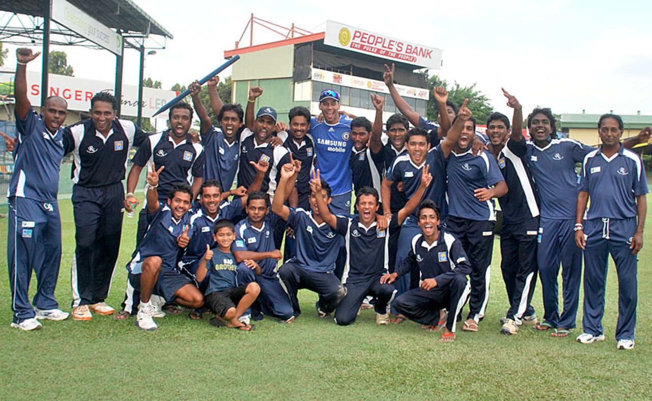 Ragama are the winners of the Premier Limited Over Tournament 2012-13, Sinhalese Sports Club v Ragama Cricket Club, Premier Limited Over Tournament, final, Colombo, January 12, 2013