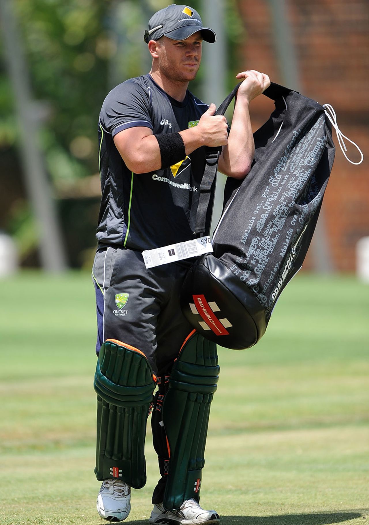 David Warner returns to the Australia nets, Brisbane, January 17, 2013