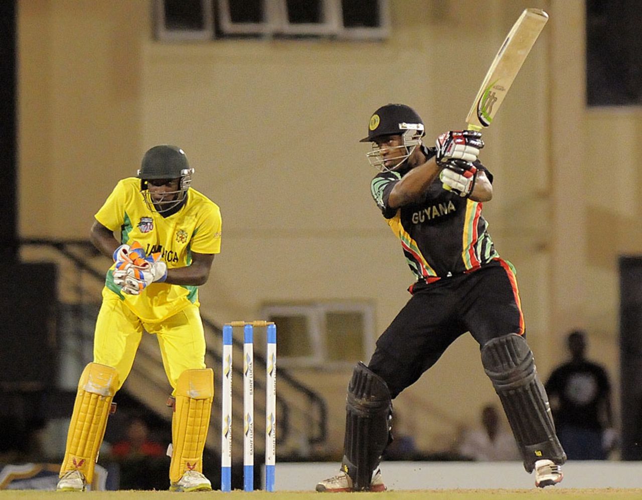 Christopher Barnwell scored a match-winning knock of 88, Jamaica v Guyana, Caribbean T20, playoff, St Lucia, January 19, 2013