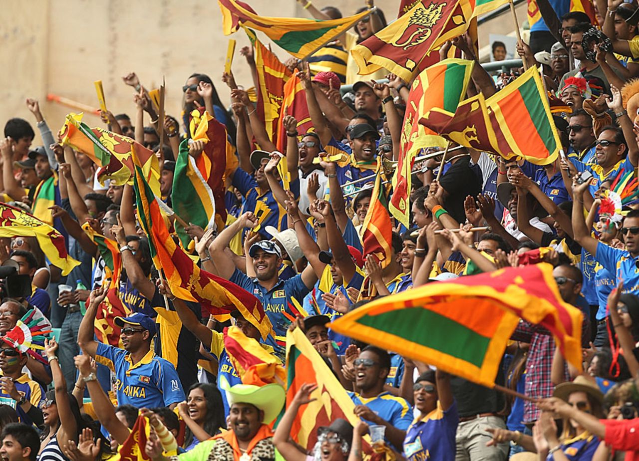 Sri Lanka's fans turned out in large numbers, Australia v Sri Lanka, 4th ODI, Sydney, January 20, 2013