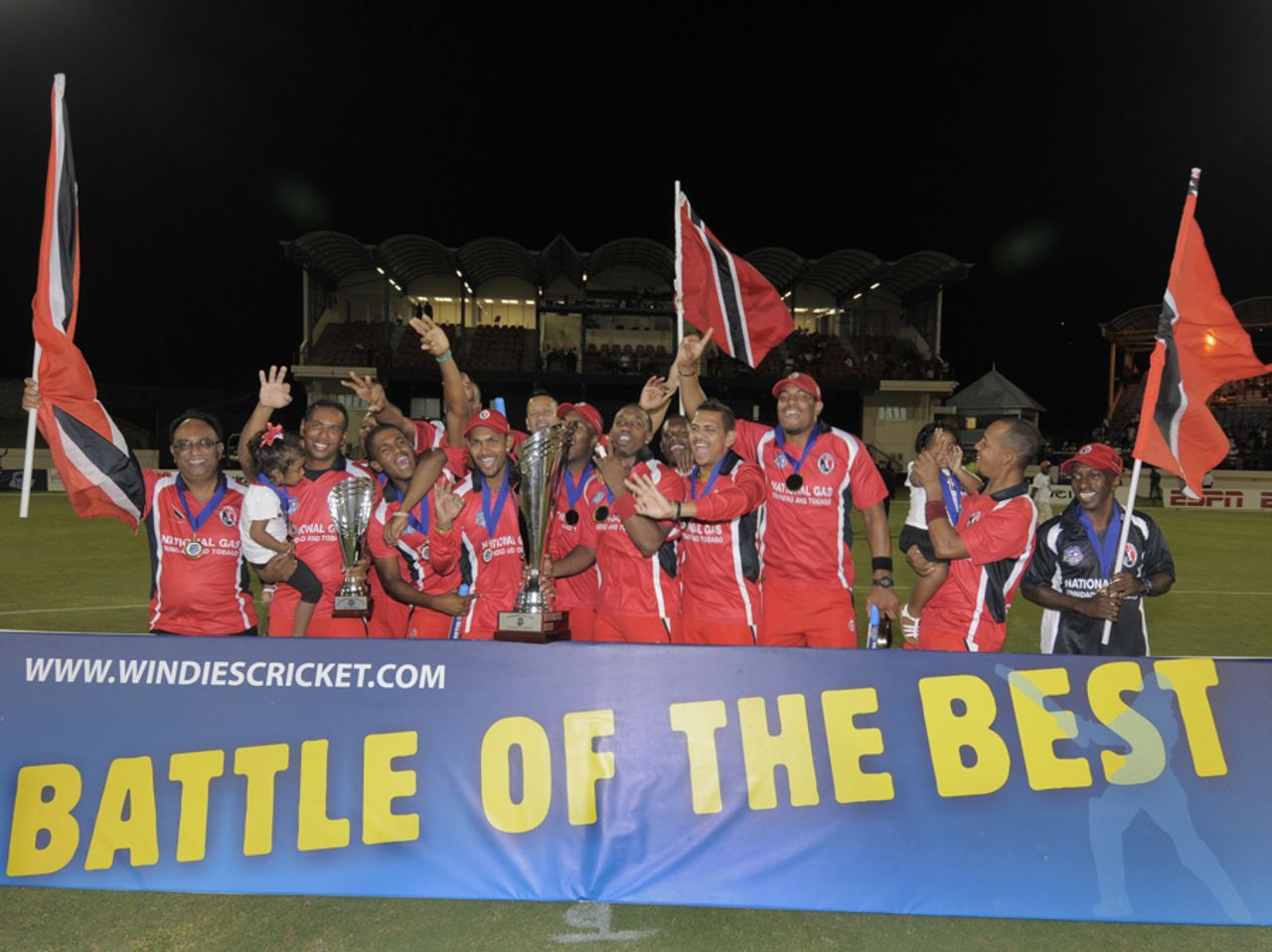 Trinidad & Tobago won their third successive Caribbean T20 title, Guyana v Trinidad & Tobago, Caribbean T20, final, St Lucia, January 20, 2013