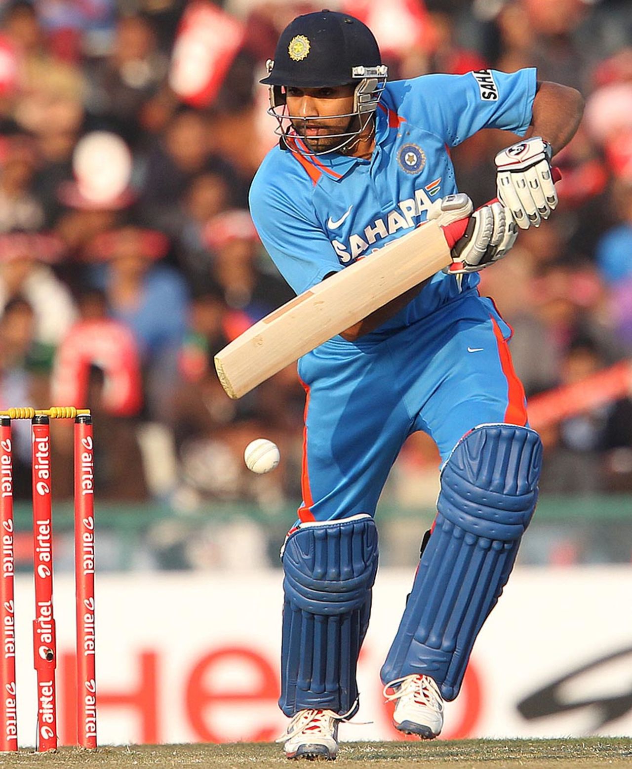 Rohit Sharma scored 83 - his first double-figure ODI score in ten months, India v England, 4th ODI, Mohali, January 23, 2013