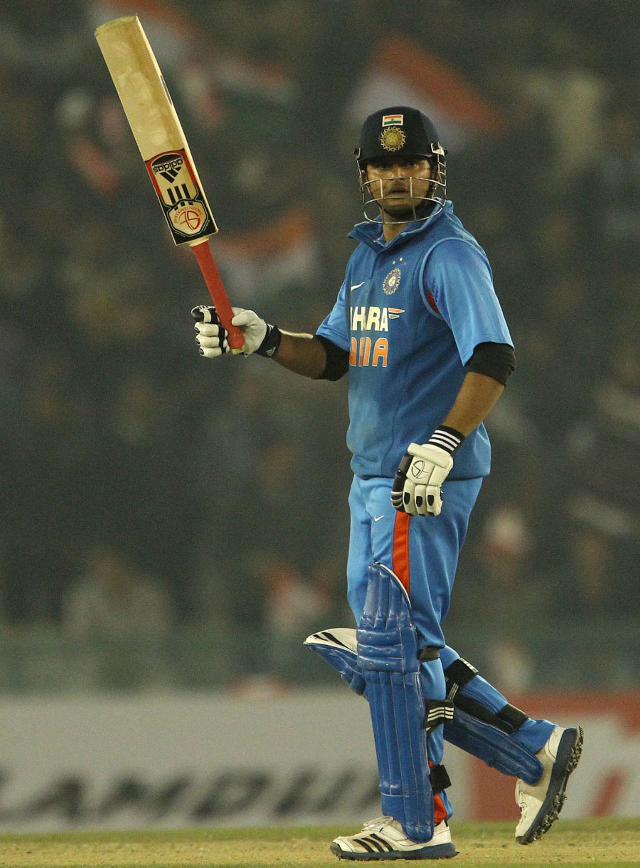 Suresh Raina scored an attacking half-century, India v England, 4th ODI, Mohali, January 23, 2013